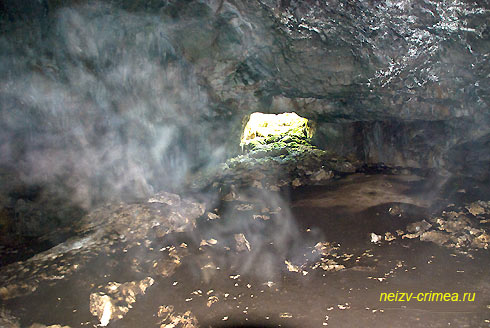 Туман в пещере Карани-Коба