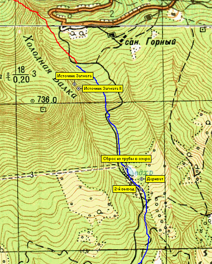 Карта западного склона Могаби