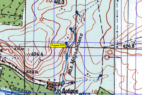 Фрагмент карты района Марьиной балки